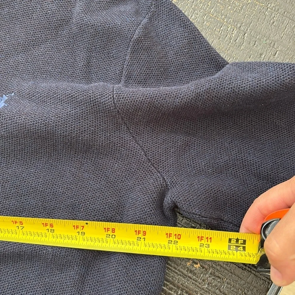 Polo Ralph Lauren Quarter Zip Pullover Sweater in Navy Blue size Large